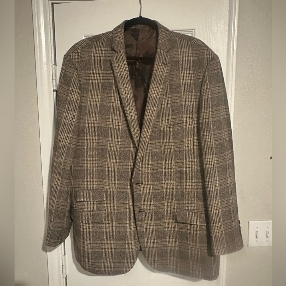 Brown Paisley and Gray men’s blazer